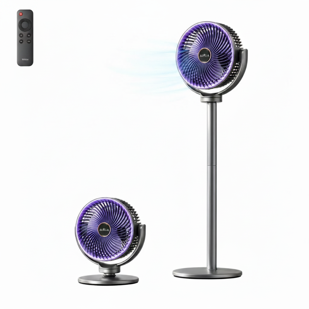 3-in-1 Modern Air Circulator Fan with different 5 Speeds & 4 Heights